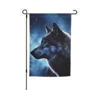 Drapeau de jardin loup solitaire double face pour ferme, vacances, cour, 30,5 x 45,7 cm, bannière extérieure saisonnière pour printemps, été, pelouse, porche, décoration d'intérieur, petit drapeau de