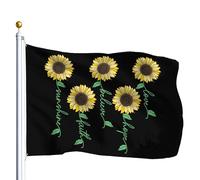 Drapeau De Jardin Love Hope Believe Faith Sunshine Pride Flag Amusante Drapeaus Décoratif Premium Drapeau De Bienvenue Pour Patio Pavillon Cour 152X90CM