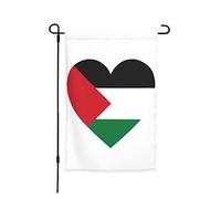Drapeau de jardin « Love Palestine » 30,5 x 45,7 cm, double face, petite b