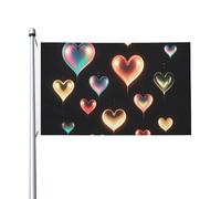 Drapeau de jardin lumineux « Welcome » - 90 x 150 cm - Ne se décolore pas - Double face - Pour maison, cour, porche, pelouse