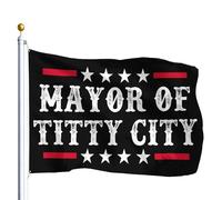 Drapeau De Jardin Maire de Titty City Drapeau