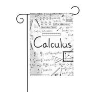 Drapeau de jardin mathématiques Géométrie Geek Calculus Drapeaux décoratifs principalement pour patios, jardins, pots de fleurs, terrasse, balcon. 30,5 x 45,7 cm