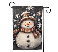 Drapeau de jardin Merry Christmas No.309 - Drapeaux de jardin double face 71,1 x 101,6 cm, petits drapeaux de jardin pour extérieur, décoration d'intérieur et d'extérieur