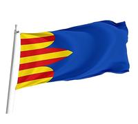 Drapeau De Jardin Miedes De Aragón, Province De Saragosse Bannières Avec Œillets Décoratif Drapeau Maison Pour Clubs Plage Toutes Les Saisons 152X90Cm