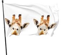 Drapeau de jardin mignon de girafe extérieur, drapeau de jeu 3 x 5 pi décorations pour la maison extérieure