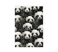 Drapeau de jardin motif panda noir et blanc 61 x 91 cm double face qui ne se décolore pas pour maison, cour, porche, pelouse, décoration extérieure