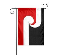 Drapeau De Jardin Mouvement Pour La Souveraineté Maorie Durable Drapeau De La Fierté Imperméable Bannière De Cour Pour Bureaux Vacances Balcon 12X18 Inch