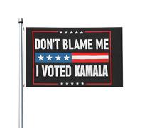 Drapeau De Jardin Ne Me Blâmez Pas, J'Ai Voté Pour Kamala Harris Bannière Cour Double Face Décoratif Drapeau De Cour Pour Clubs Chambres Fêtes 152X90Cm