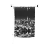 Drapeau de jardin New York 30,5 x 45,7 cm - Drapeau décoratif en polyester imprimé double face durable pour cour, terrasse et balcon