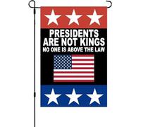 Drapeau de jardin No King In Ame Rica double face pour décoration extérieure
