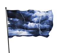 Drapeau de jardin nuage de pluie majestueux avec un orage cour maison drapeaux de décoration extérieure bannières pour pelouse de patio 3x5 pieds