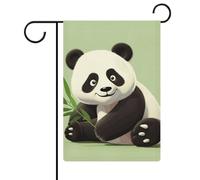 Drapeau de jardin panda mignon 30,5 x 45,7 cm double face drapeau extérieur drapeau d'été drapeau floral bienvenue drapeaux de jardin saisonniers décorations de vacances