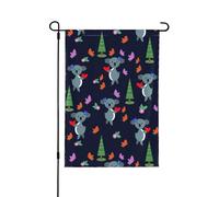 Drapeau de jardin papillon Koala 71,1 x 101,6 cm double face vertical en polyester pour décoration de maison, porche, ferme, patio, pelouse