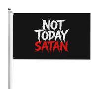 Drapeau de Jardin Pas aujourd'hui Satan Drapeaux 90X150cm