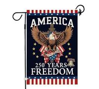 Drapeau de Jardin Patriotique Américain,Commémoratif 1776-2026 30 x 40 cm,Drapeau Américain 250 Ans - pour Porche Balcon Jardin Pelouse Extérieur Jour des Anciens Combattants