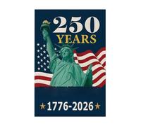 Drapeau de jardin patriotique du 250e anniversaire des États-Unis, bannière extérieure double face, drapeaux de cour décoratifs avec porche, pelouse, drapeaux de jardin pour jour commémoratif, jour de