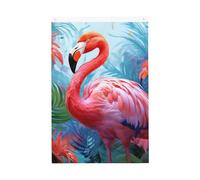 Drapeau de jardin peint flamant rose 61 x 91 cm double face qui ne se décolore pas pour maison, cour, porche, pelouse, décoration extérieure