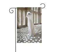 Drapeau de jardin personnalisable - Design personnalisé unique pour la décoration extérieure, cadeaux de jardinage parfaits, décorations de Noël et d'hiver, sables en polyester durable dans le palais