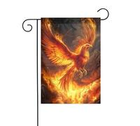 Drapeau de jardin Phoenix Rising Mythique Oiseau 30 x 45 cm Vertical double face Ferme Vacances Décorations extérieures Drapeau de cour