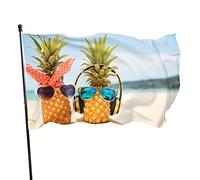 Drapeau de jardin Pins Love On The Sand Yard House Décoration extérieure Drapeaux Bannières pour Patio Pelouse 0,9 x 1,5 m