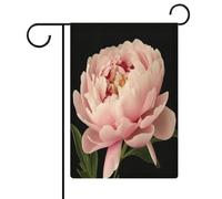 Drapeau de jardin pivoine pour maison, pelouse, panneau de bienvenue, bannière double face, petits drapeaux personnalisés pour piscine, cour, extérieur, décoration murale, 32,6 x 47,5 cm