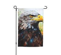Drapeau de jardin polyvalent et élégant imprimé aigle pour toutes les saisons, décoration extérieure, porches, jardins