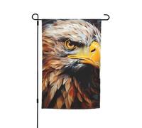 Drapeau de jardin polyvalent et élégant imprimé aigle pour toutes les saisons, décoration extérieure, porches, jardins