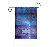Drapeau de jardin pour décoration de cour aurores boréales