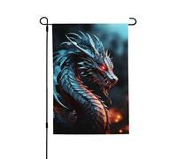 Drapeau de jardin pour l'extérieur - 71,1 x 101,6 cm - Double face - Dragon - Drapeaux de jardin saisonniers - Drapeaux d'extérieur - Drapeau de Saint-Valentin pour décoration de maison de printemps