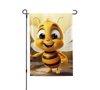 Drapeau de jardin pour l'extérieur - 71,1 x 101,6 cm - Double face - Drapeau de cour d'extérieur - Abeille à miel - Drapeaux de jardin saisonniers - Drapeau de Saint-Valentin pour décoration de maison