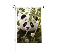 Drapeau de jardin pour l'extérieur - 71,1 x 101,6 cm - Double face - Drapeau de cour - Panda - Drapeaux de jardin saisonniers - Drapeau de Saint-Valentin pour décoration de maison de printemps
