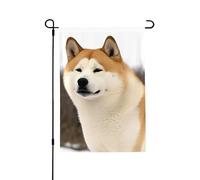 Drapeau de jardin pour l'extérieur - 71,1 x 101,6 cm - Double face - Drapeau de cour saisonnier Akita - Pour la Saint-Valentin - Pour décoration de maison de printemps