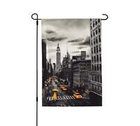 Drapeau de jardin pour l'extérieur - 71,1 x 101,6 cm - Double face - Drapeau de cour saisonnier - Amour de New York - Drapeaux de Saint-Valentin pour décoration de maison de printemps