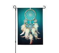 Drapeau de jardin pour l'extérieur - 71,1 x 101,6 cm - Double face - Drapeau de cour saisonnier - Attrape-rêves blanc - Drapeaux de Saint-Valentin pour décoration de maison de printemps