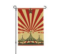 Drapeau de jardin pour l'extérieur - 71,1 x 101,6 cm - Double face - Drapeau de cour saisonnier vintage - Fond de cirque - Drapeaux de Saint-Valentin pour décoration de maison de printemps