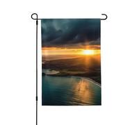 Drapeau de jardin pour l'extérieur - 71,1 x 101,6 cm - Double face - Drapeau saisonnier de cour - Lever de soleil sur Hawaï - Pour la Saint-Valentin - Pour décoration de maison de printemps