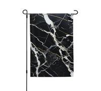 Drapeau de jardin pour l'extérieur - 71,1 x 101,6 cm - Double face - En marbre noir et blanc - Drapeaux de jardin saisonniers - Drapeau de Saint-Valentin pour décoration de maison de printemps