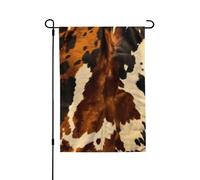 Drapeau de jardin pour l'extérieur - 71,1 x 101,6 cm - Double face - En peau de vache abstraite - Drapeaux de jardin saisonniers - Drapeau de Saint-Valentin pour décoration de maison de printemps