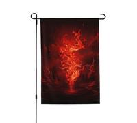 Drapeau de jardin pour l'extérieur - 71,1 x 101,6 cm - Double face - Flamme rouge - Drapeaux de jardin saisonniers - Drapeau de Saint-Valentin pour décoration de maison de printemps