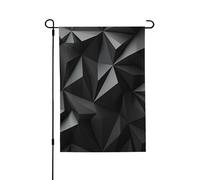 Drapeau de jardin pour l'extérieur - 71,1 x 101,6 cm - Double face - Noir - Géométrique - Drapeaux de jardin saisonniers - Drapeau de Saint-Valentin pour décoration de maison de printemps