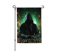 Drapeau de jardin pour l'extérieur - 71,1 x 101,6 cm - Double face saisonnier - Drapeau de cour attaque de hacker - Pour la Saint-Valentin - Pour décoration de maison de printemps