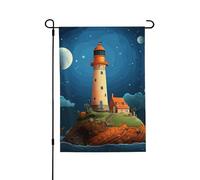 Drapeau de jardin pour l'extérieur - 71,1 x 101,6 cm - Drapeau de cour double face - Phare de catoon - Baleine - Drapeaux de jardin saisonniers - Drapeaux d'extérieur - Pour la Saint-Valentin - Pour