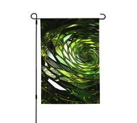 Drapeau de jardin pour l'extérieur - 71,1 x 101,6 cm - Drapeau de cour double face - Serpent vert abstrait - Drapeaux de jardin saisonniers - Pour la Saint-Valentin - Pour décoration de maison de