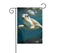 Drapeau de jardin printanier 30,5 x 45,7 cm, bannière extérieure double face, drapeaux de bienvenue saisonniers, décoration extérieure, drapeaux tutrles sous-marins pour terrasse, pelouse et