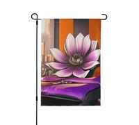 Drapeau de jardin printanier avec fleurs de lotus dans la chambre - Décoration extérieure vibrante pour votre porche, cour et terrasse - Parfait pour le printemps, l'été et toute l'année 71,1 x 101,6
