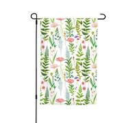 Drapeau de jardin printanier avec imprimé herbes aromatiques, villa, drapeau décoratif pour extérieur, cour, maison, extérieur, terrasse, pelouse
