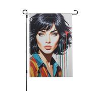 Drapeau de jardin printanier en vinyle, drapeaux de jardin saisonniers, impression recto verso aspect lin pour extérieur 12 x 18 po
