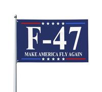 Drapeau de jardin « Pro America Fighter Jet » (90 x 150 m) - Thème « Make America Fly Again »