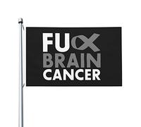 Drapeau de Jardin Putain de cancer du cerveau Bannière de Cour Maison 3x5 | FT UV Fade RéSistant Drapeau décoratif Durable Bannière pour Intérieur Fête