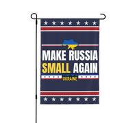 Drapeau de jardin « Rendez la Russie petite à nouveau » 28 x 40 cm - Drapeau de jardin « Rendez la Russie petite à nouveau » (drapeau de maison, sans mât, double face)